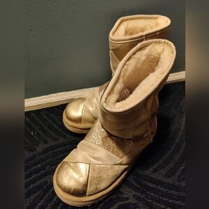 Gold UGG Boots size 6